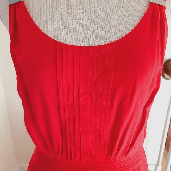WHBM Fully Lined Flame Red Dress with Pockets Size XS - Picture 3 of 12